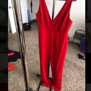WAYF red jumpsuit